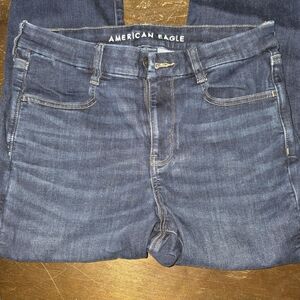 American Eagle Outfitters Men's Dark Blue Slim Jeans